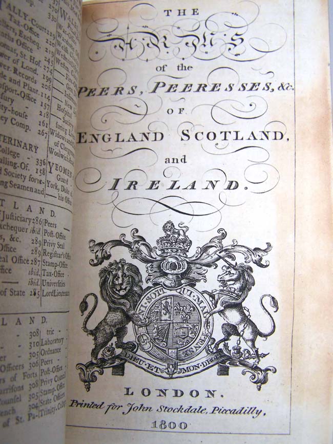 A Rare Full Leather Bound Copy of the Annual Register for England, Scotland, Ireland and America for the year 1800. — image 4